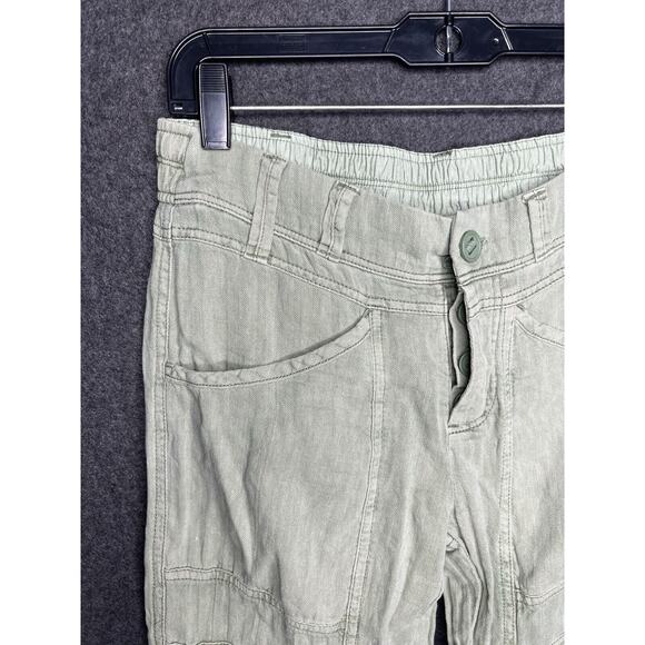 Free People Women’s Green Size XS Skinny Pants Large Pockets Stretchy Waist Band - Picture 3 of 12
